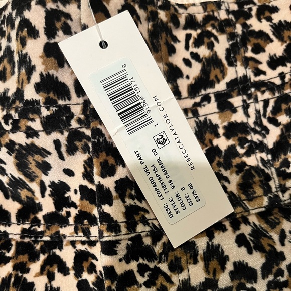 Rebecca Taylor High Rise Velour Pants- New!